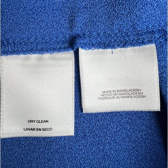 Kasper Womens Plus Size 24W Royal Blue Straight-Leg Pants - Picture 6 of 14